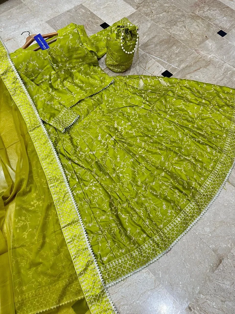 3 Pcs Women's Stitched Shamoz Silk Embroidered Maxi Suit