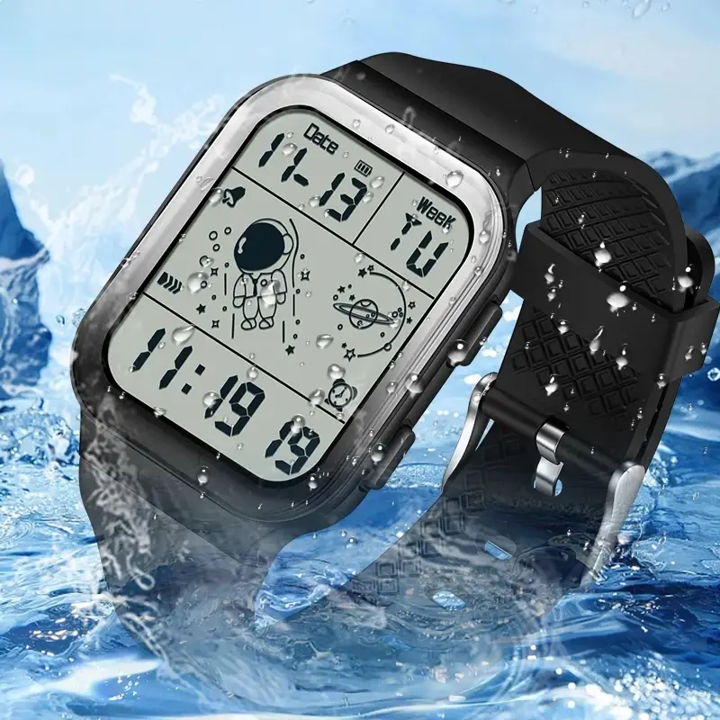 Digital LED Sports Watch for Men Boys Waterproof Alarm Watch