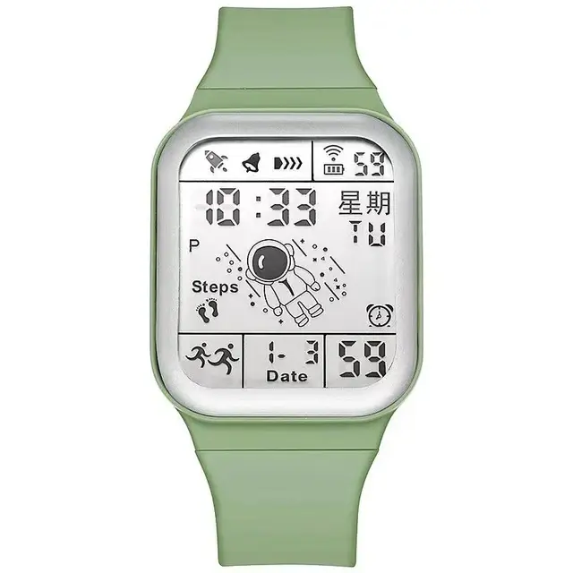 Digital LED Sport Watch for Men Boys Students Waterproof
