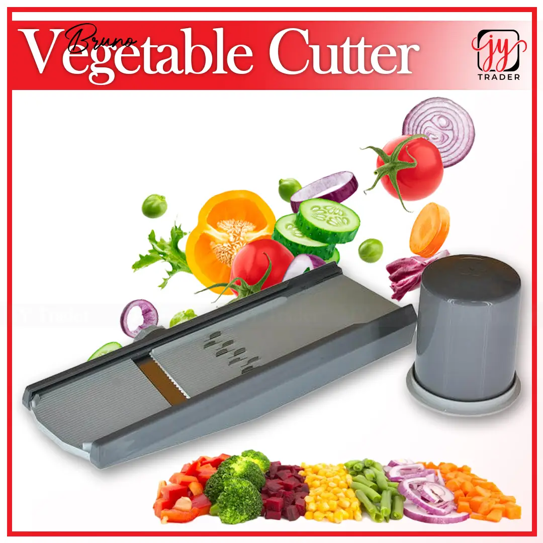 High Quality Bruno Vegetable & Salad Cutter | Manual Potato & Onion Slicer | Easy Kitchen Vegetable Cutter | Multi-Purpose Salad Cutting Tool