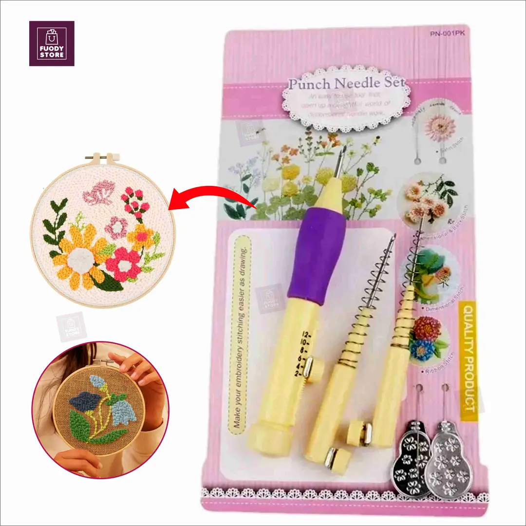 Embroidery Punch Needle Pen_DIY Hand Embroidery Pen Manual Cross Stitch Embroidery