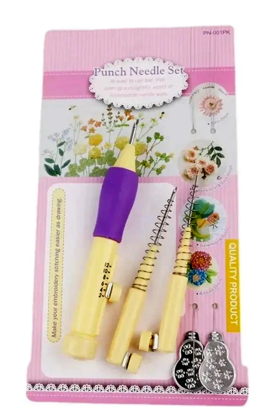 Embroidery Punch Needle Pen_DIY Hand Embroidery Pen Manual Cross Stitch Embroidery
