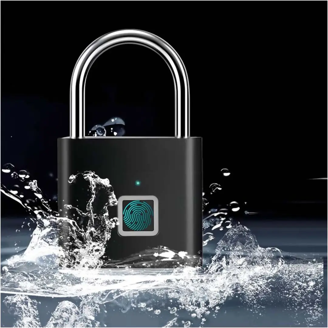 Smart Fingerprint Lock USB Rechargeable Biometric Padlock