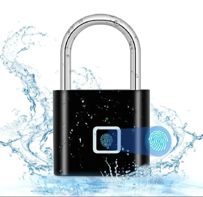 Smart Fingerprint Lock USB Rechargeable Biometric Padlock