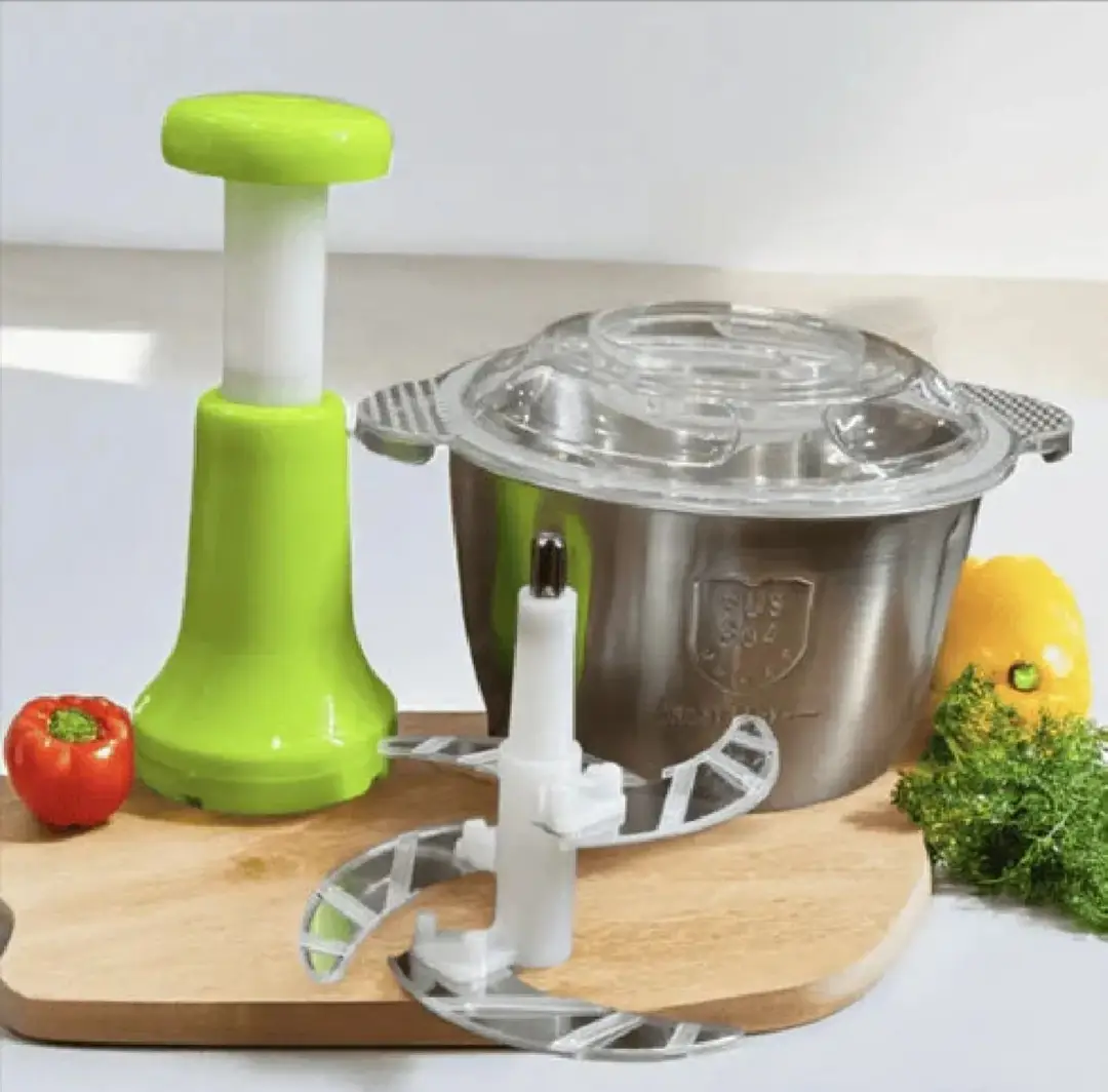High Quality Stainless Steel Multifunctional 2L Hand Push Choppe