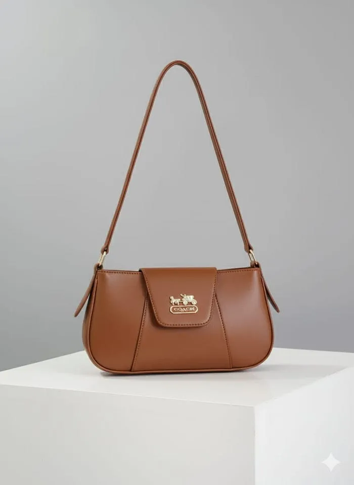 Women's Rexine Plain Shoulder Bag