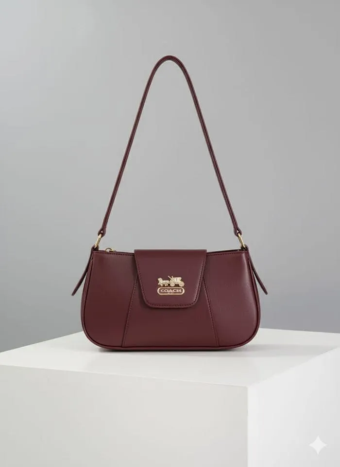 Women's Rexine Plain Shoulder Bag