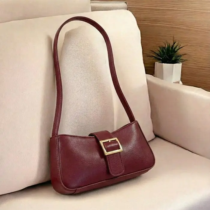 Women's Rexine Plain Shoulder Bag