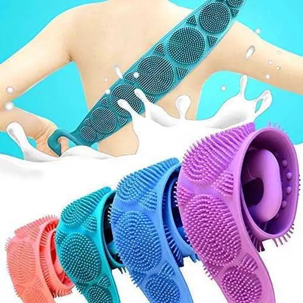 Bath Shower Silicone Body Brush Belt | Back Scrubber