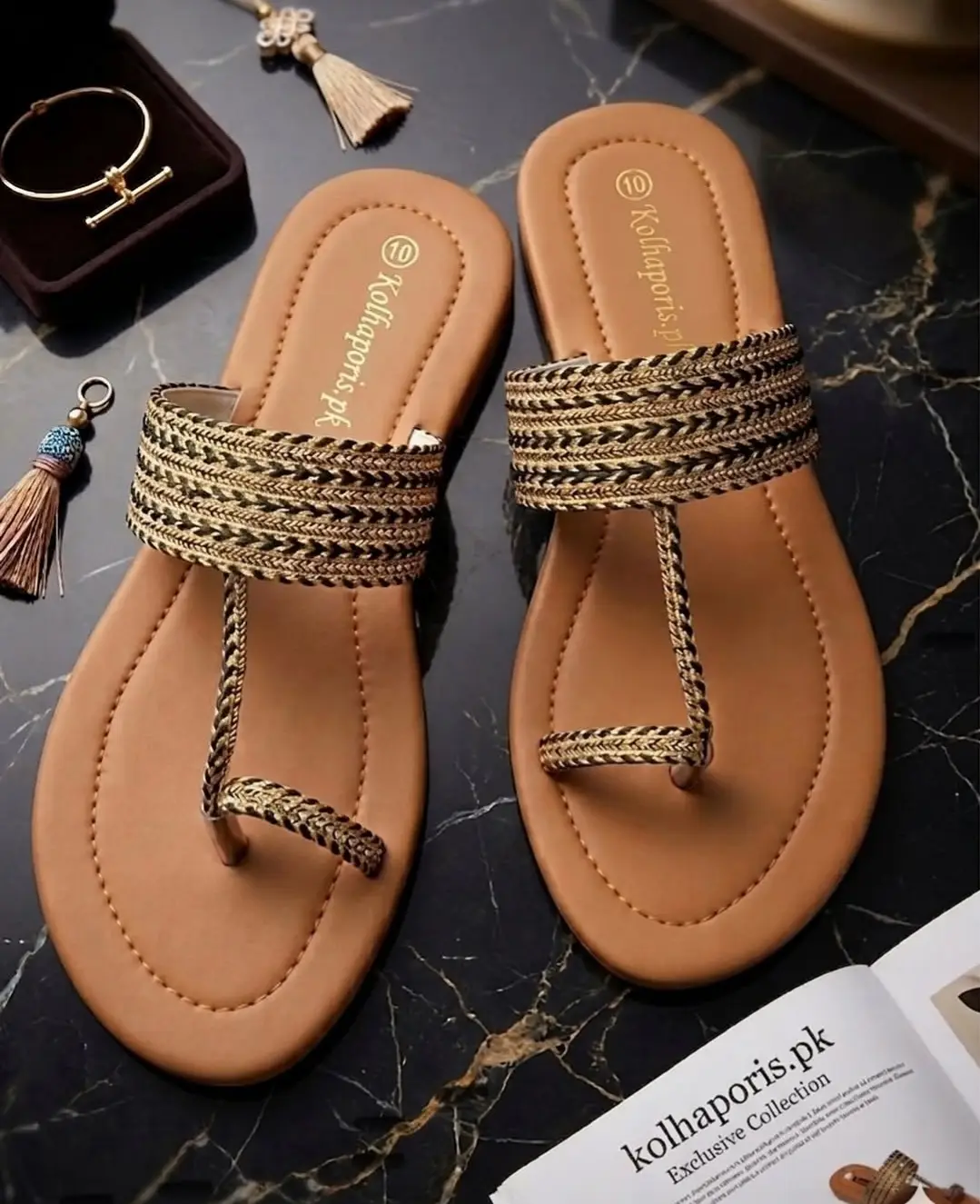 Women's Patent Leather Casual Slippers