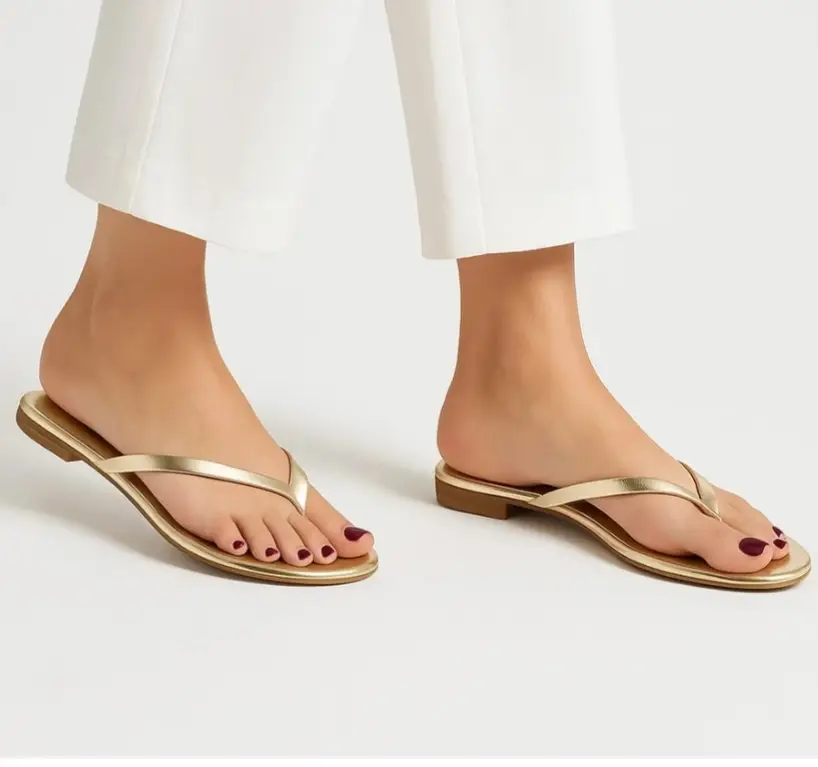 Women's Synthetic Leather Casual Slippers