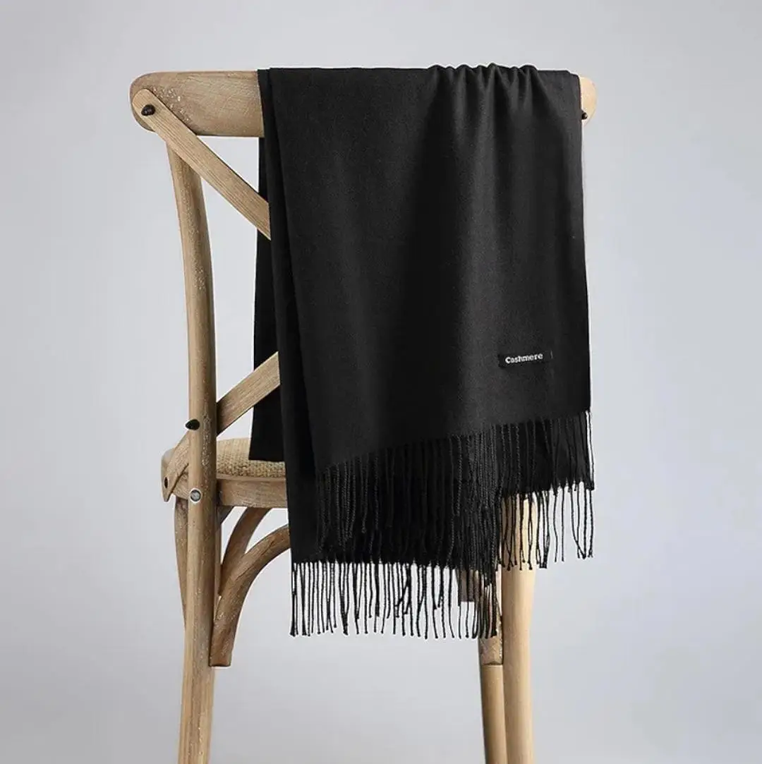 Women's Cashmere Wool Plain Shawl