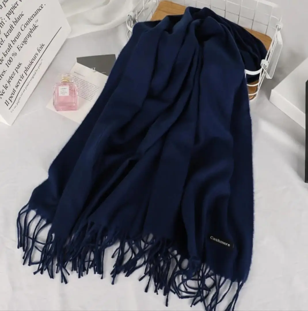 Women's Cashmere Wool Plain Shawl