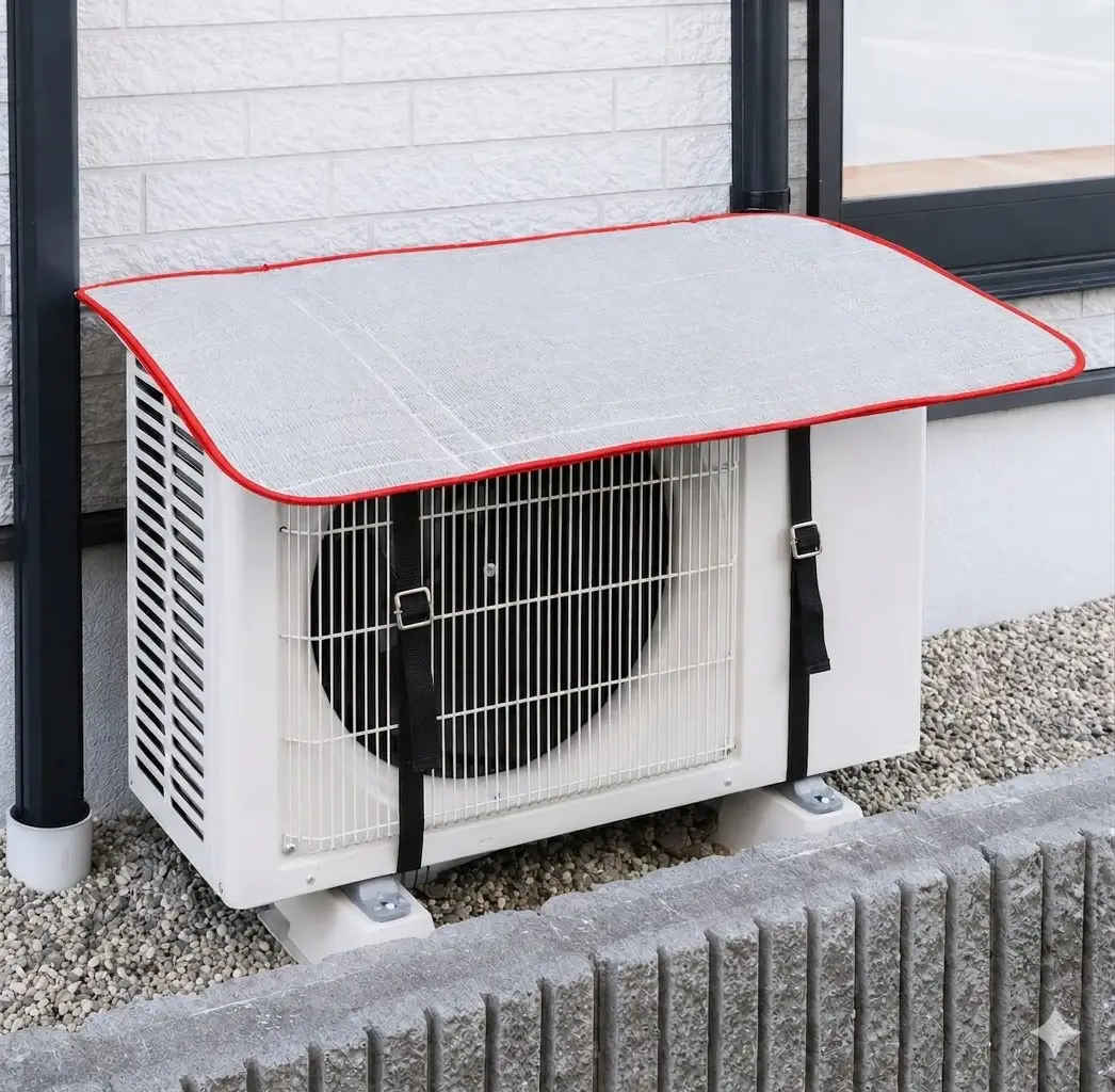 Silver Outdoor Waterproof AC Cover 36 x16 Inch