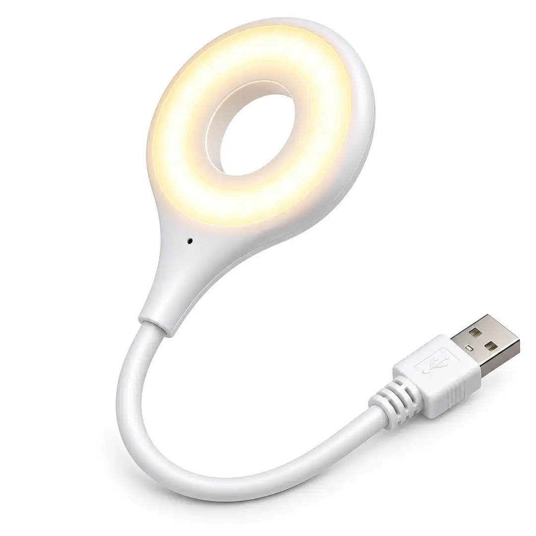 LED Ambient Night Light USB Charging Cable – Portable Ring Light with Soft Glow for Bedroom, Desk & Home Decor