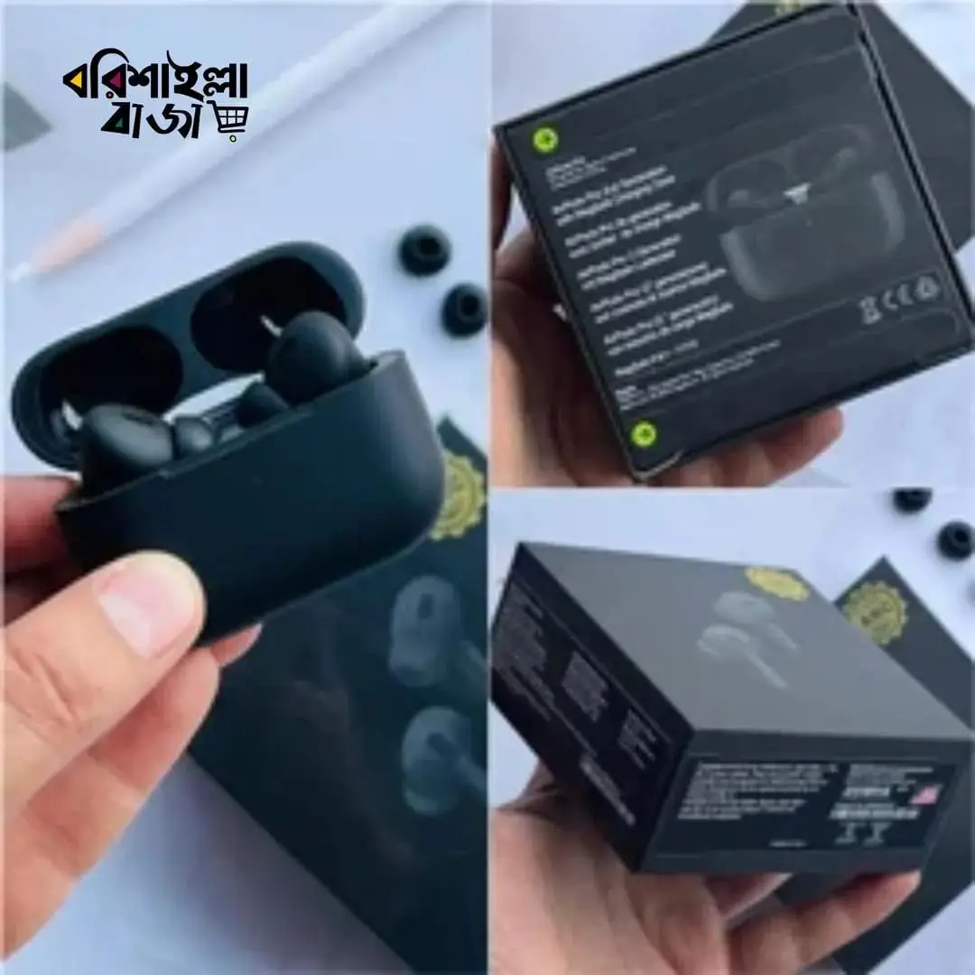 Black Long-Lasting Battery With Fast Charge 2 Airpods