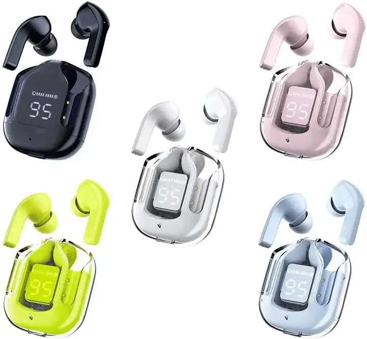 Air31 TWS Wireless Earbuds | Transparent Case | Touch Control | Bluetooth Earphones