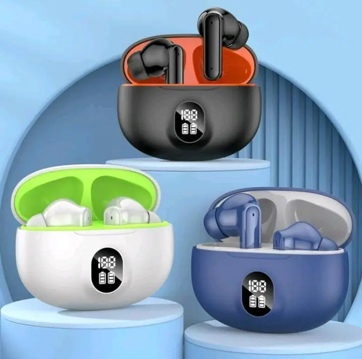 New Crystal Clear Wireless Earbuds with Noise Cancellation & 24Hr Case