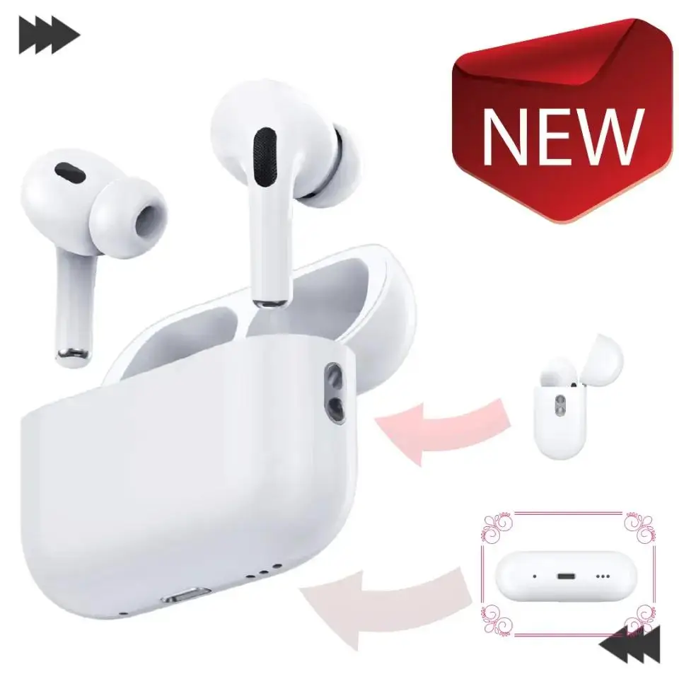 Black Pro 2 Wireless Earbuds with Charging Case