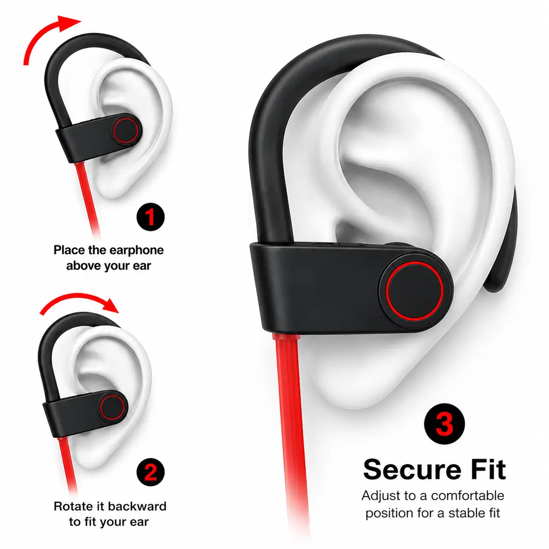 Wireless Bluetooth Headphones With | Mic Noise Cancelling Headsets Stereo Sound Earphones | Sports Gaming Headphones Supports