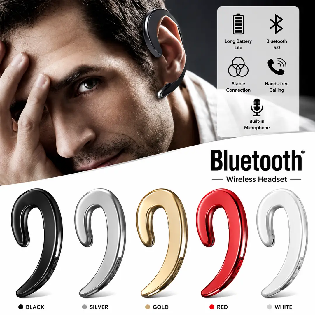 Bluetooth Earpiece Universal Bone Conduction Headset Wireless Bluetooth 4.2 Sports Stereo Headset For Laptops For Smartphones