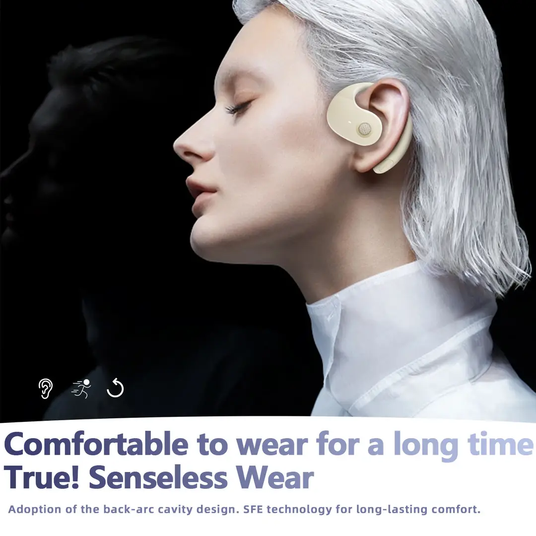 JM13 Planet Spherical Open Sport Ear Hook Wireless Earphone with Necklace Hifi Sound OWS Auriculares Audifonos Bluetooth Headset