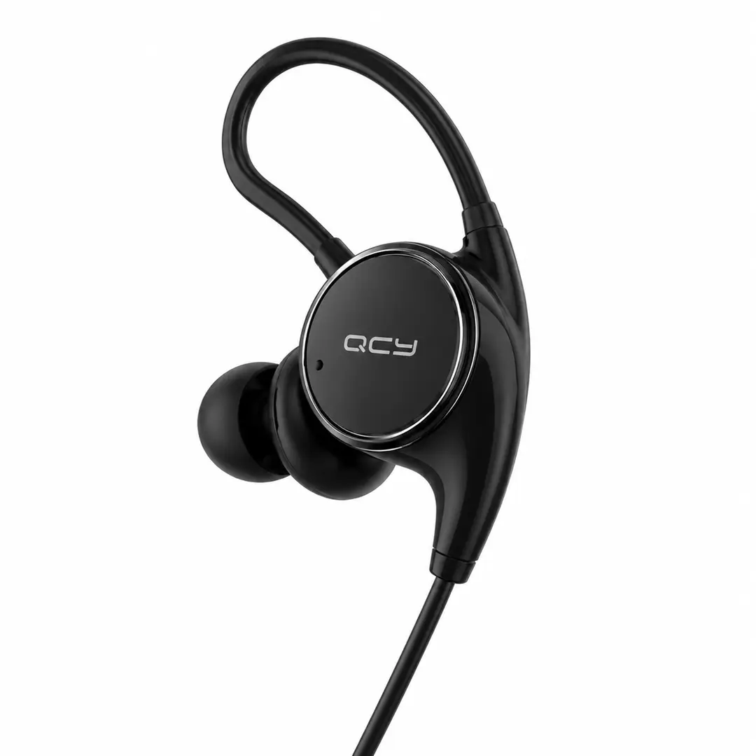 QCY Sports Wireless Bluetooth Earphones | Stereo Sound Earbuds with Mic & Ear Hook