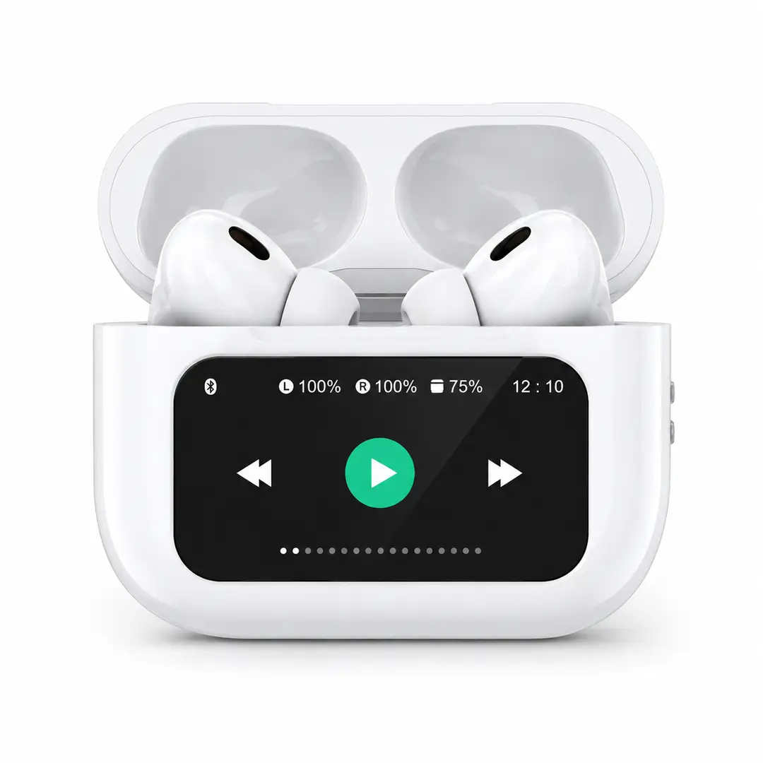 A9 pro  Black Wireless Earbuds and Smart Charging Case