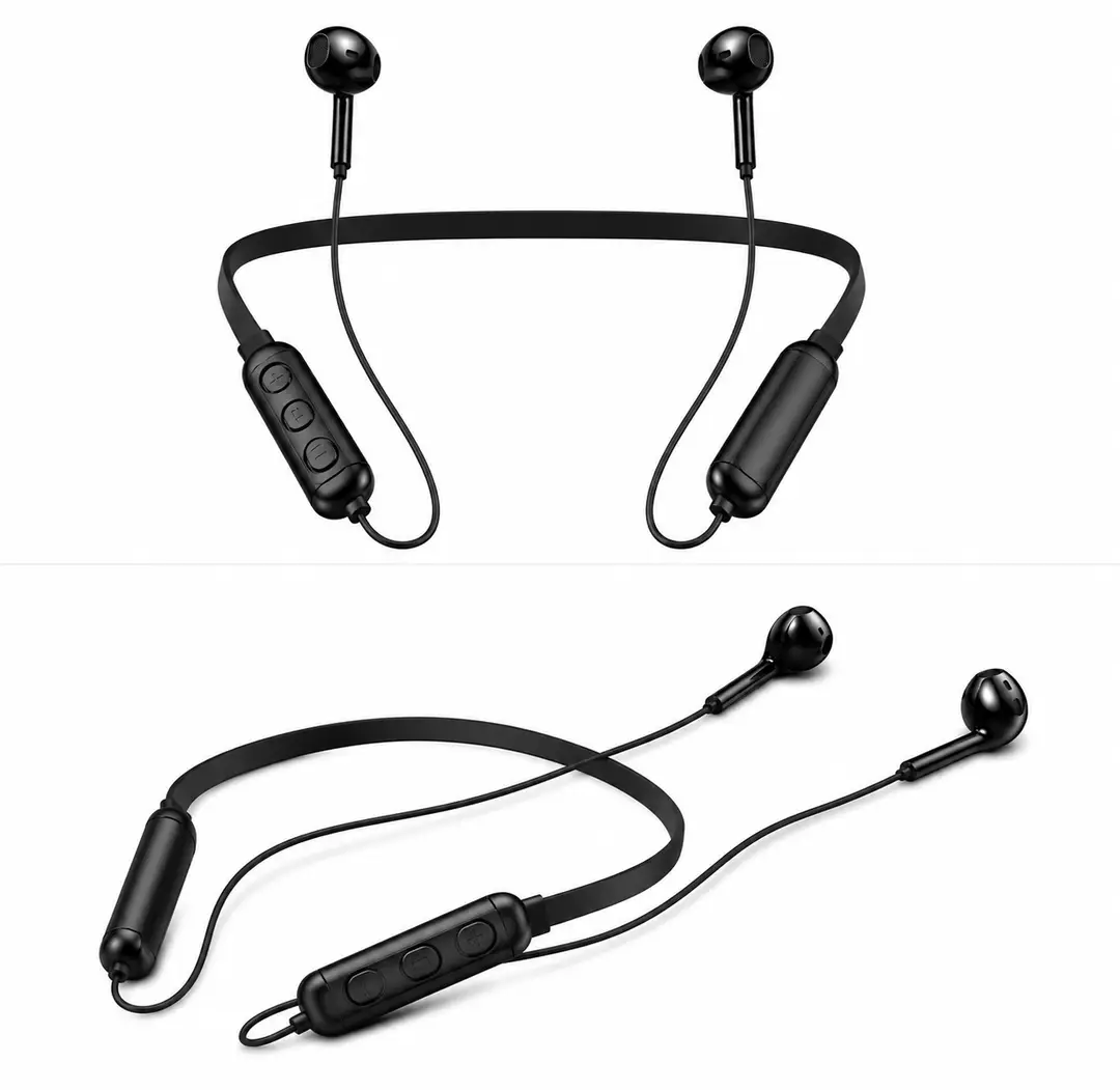Wireless Neckband Earphones – 9D Surround Sound