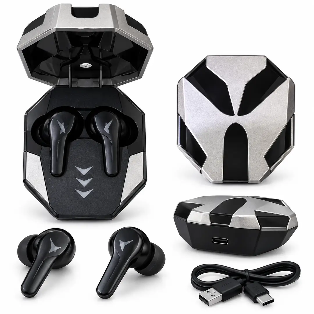 Gaming TWS Wireless Earbuds – Bluetooth 5.0, Stereo Sound, Touch Control, Low-Latency Gaming & Charging Case
