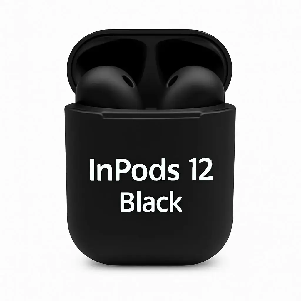 New inpods Black TWS Wireless Earbuds – Bluetooth Earphones