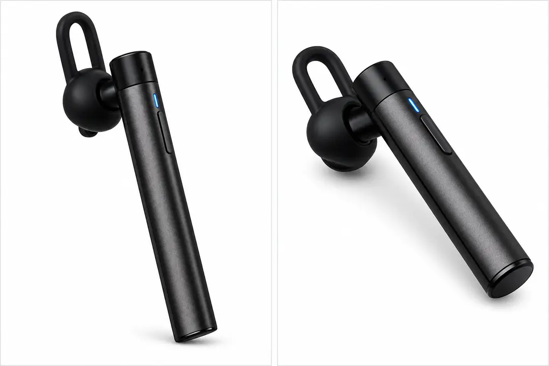 Bluetooth Mono Headset with Ear Hook & Built-in Microphone