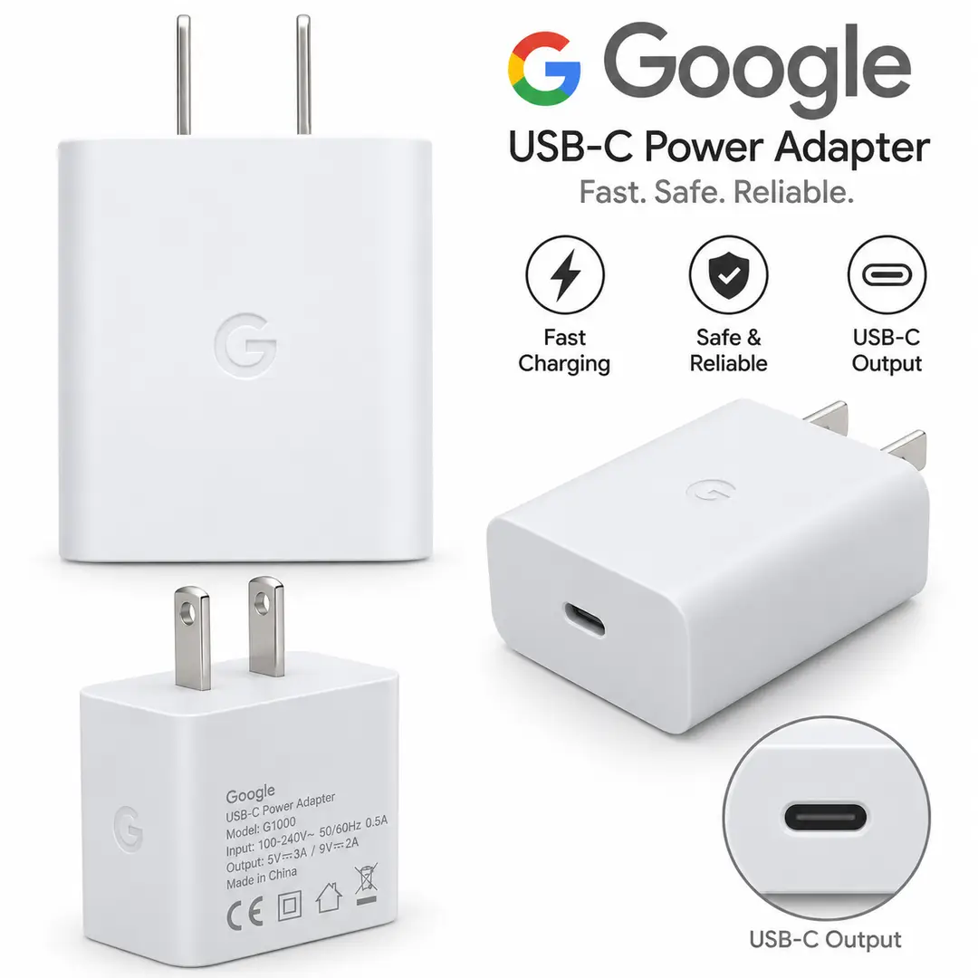 Google USB-C Power Adapter – Fast Charging Wall Charger