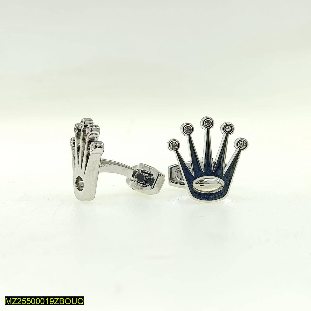 Premium Stainless Steel Cufflinks Crown Gold Wedding Office
