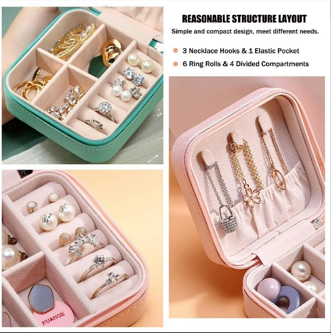 Stylish Multi-Color Jewelry Box for Home & Travel