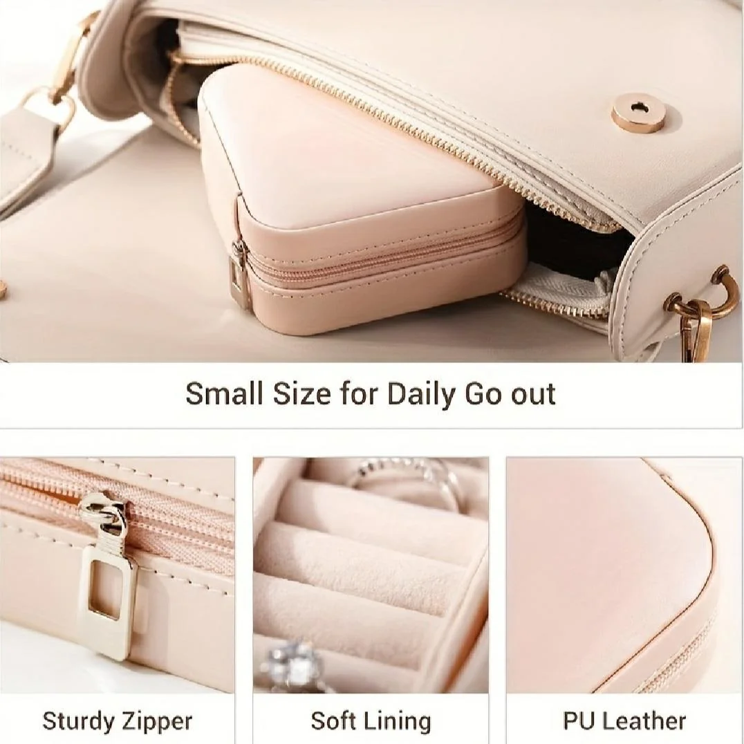Stylish Multi-Color Jewelry Box for Home & Travel
