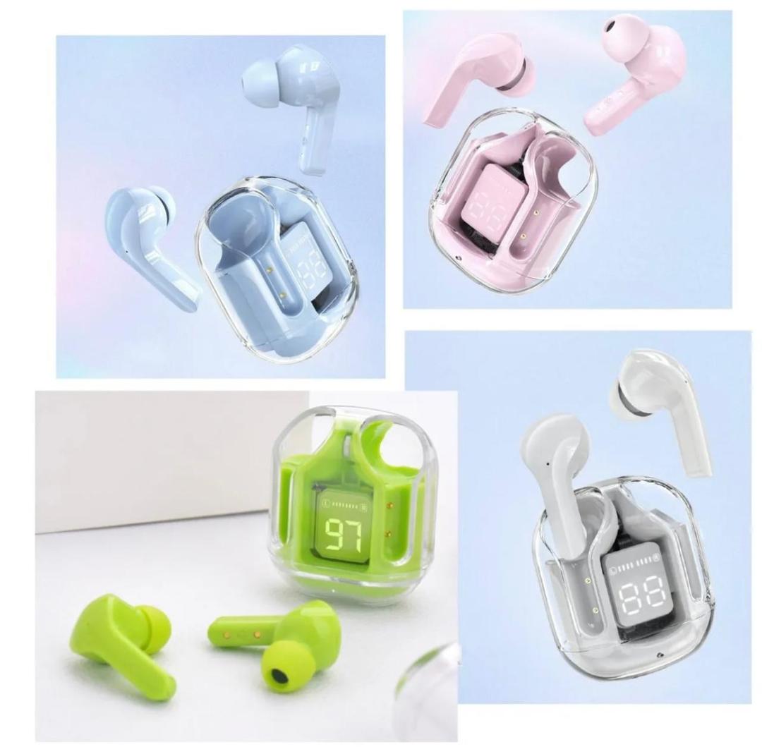 Waterproof Bluetooth Earbuds with LED Battery Display