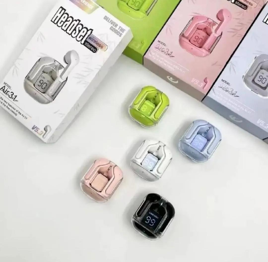 Waterproof Bluetooth Earbuds with LED Battery Display