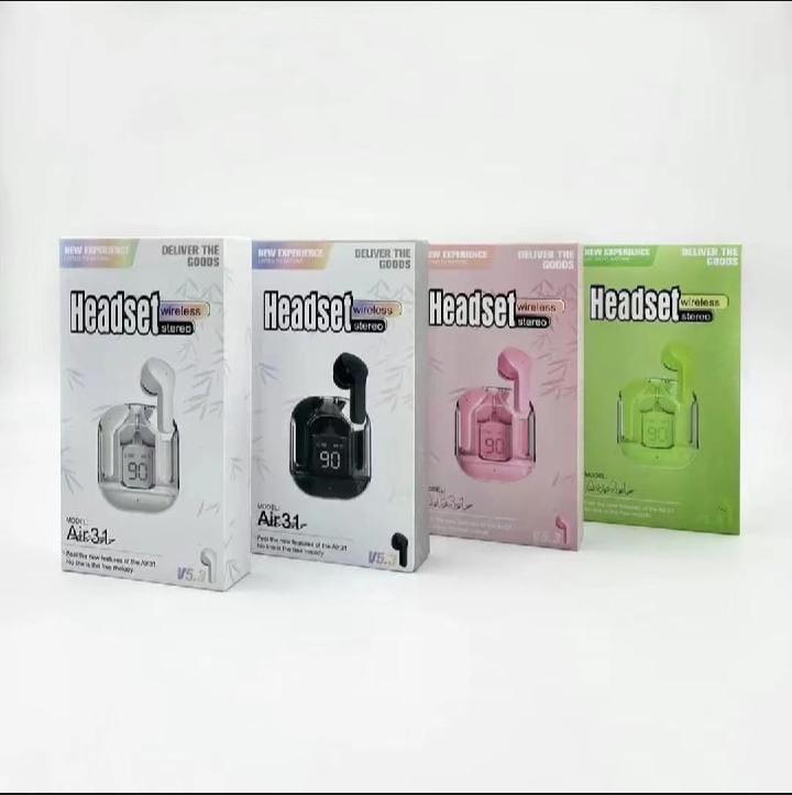 Waterproof Bluetooth Earbuds with LED Battery Display
