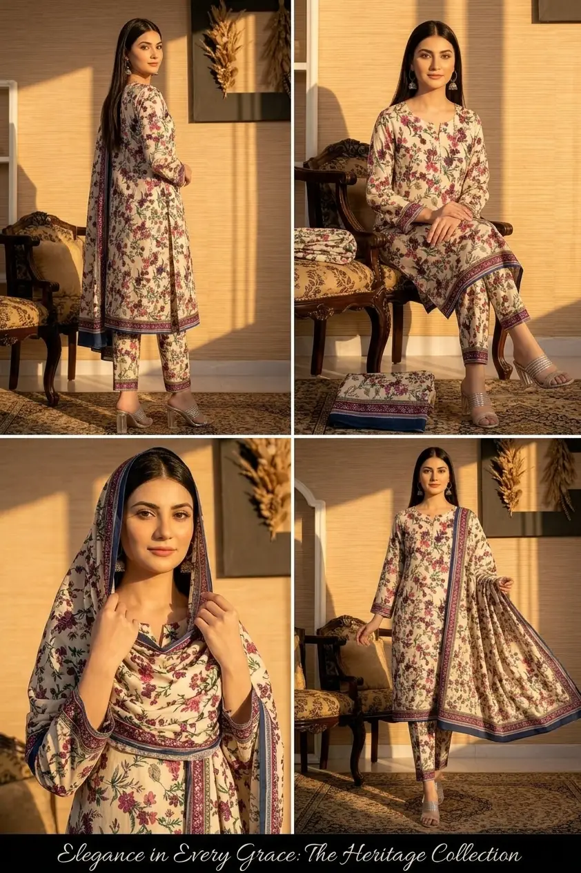 Polo Cotton 3 Pcs Women's Unstitched Printed Suit