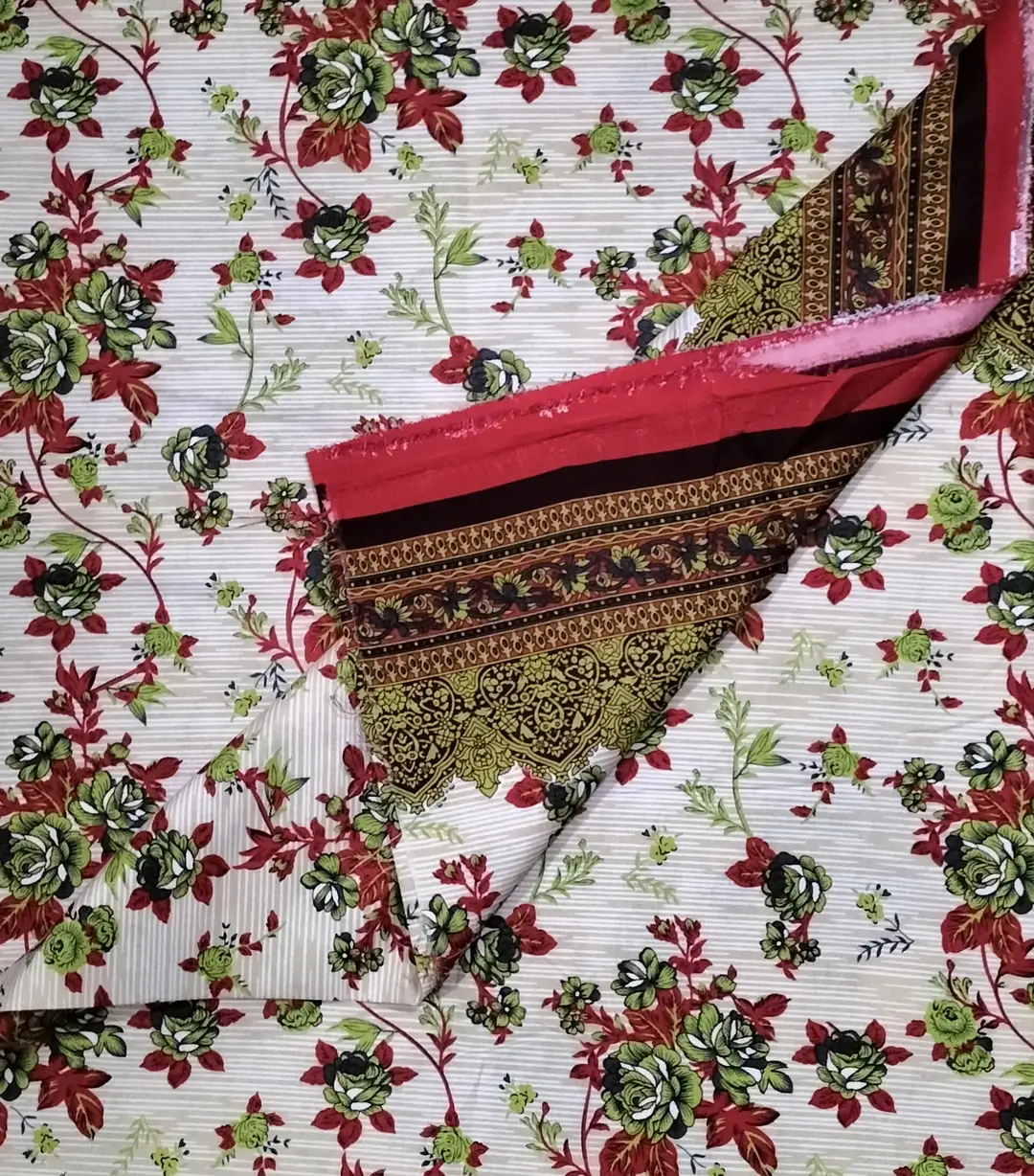 Polo Cotton 3 Pcs Women's Unstitched Printed Suit
