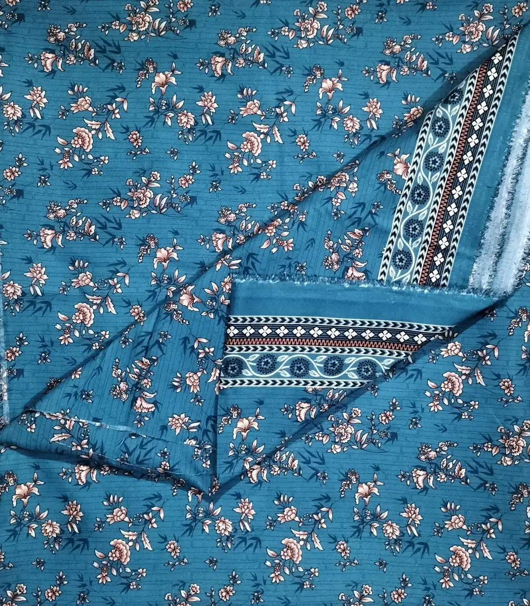 Polo Cotton 3 Pcs Women's Unstitched Printed Suit