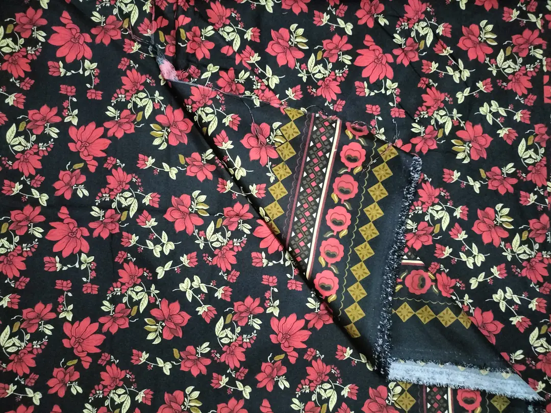 Polo Cotton 3 Pcs Women's Unstitched Printed Suit