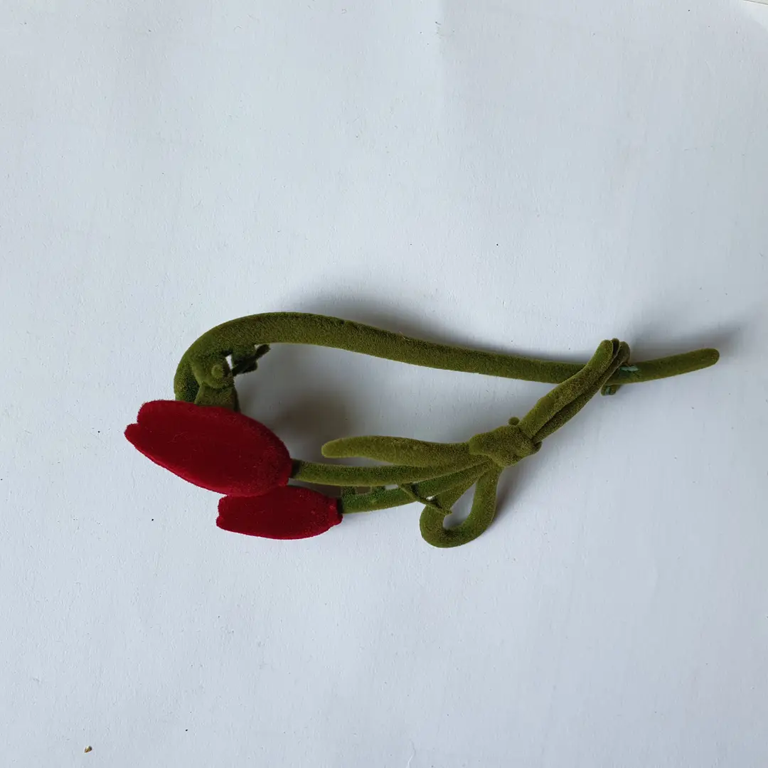 Flower Design Resin Plating Resin Hair Claw