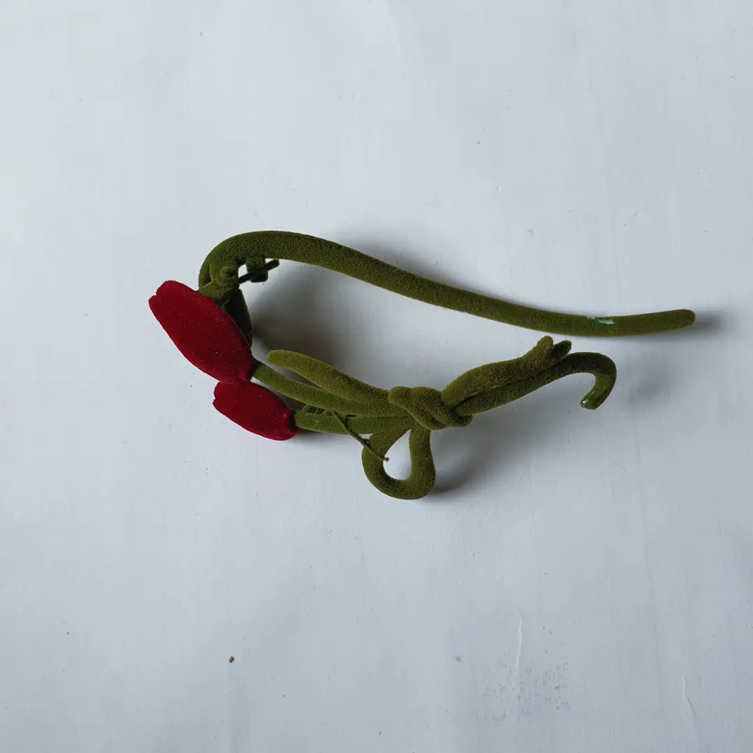 Flower Design Resin Plating Resin Hair Claw