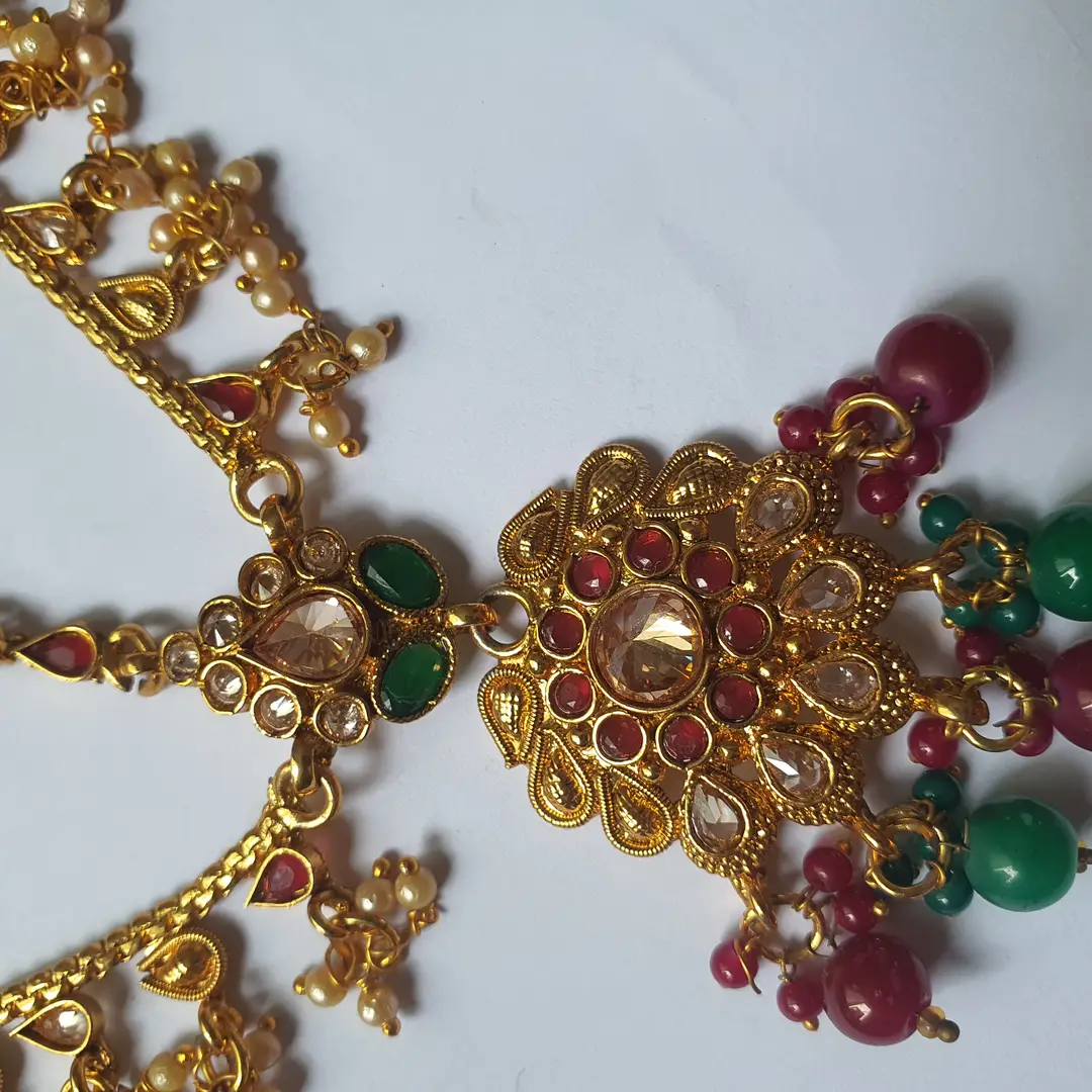 Noratan Design Gold Plated Kundan Matha Patti