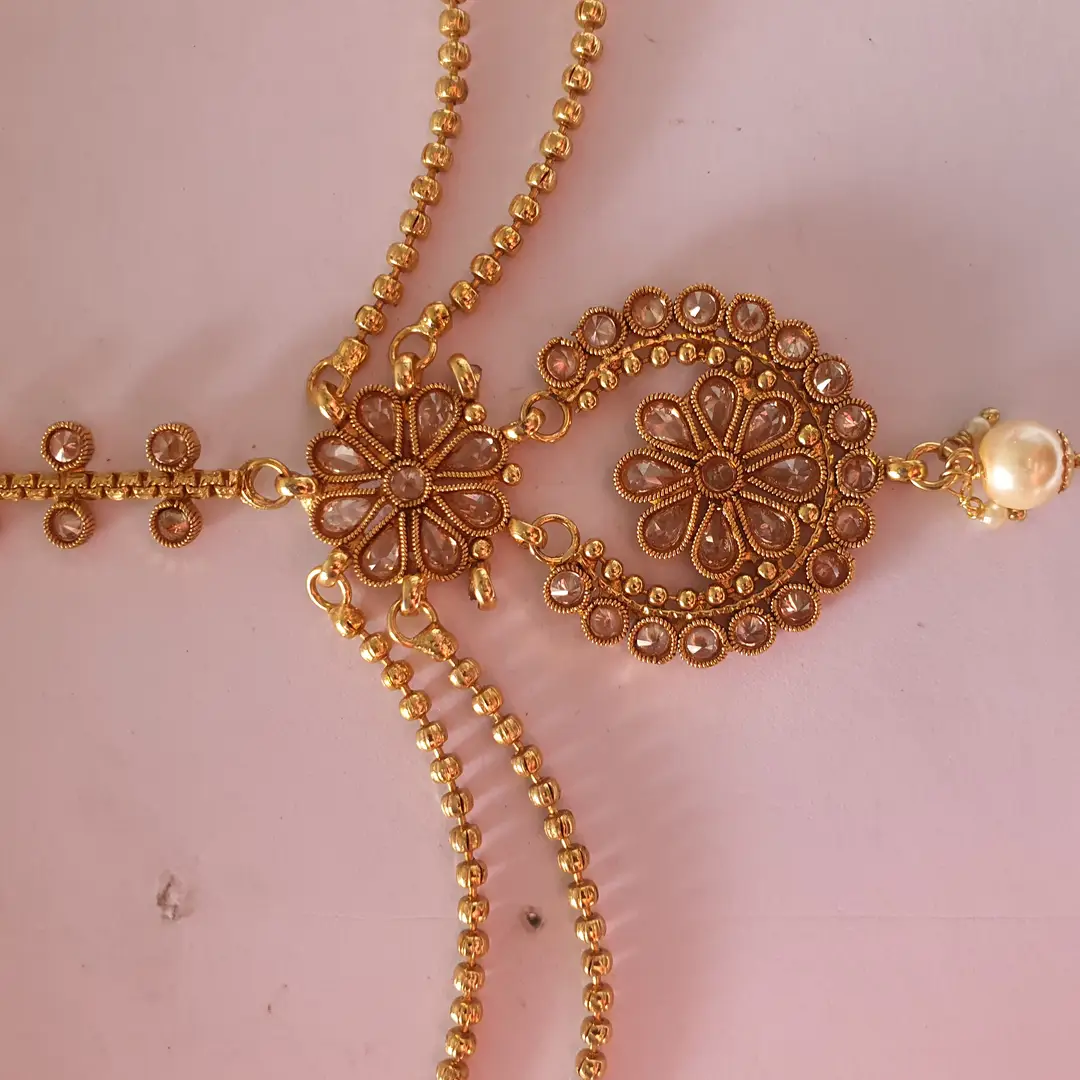 Noratan Design Gold Plated Kundan Matha Patti