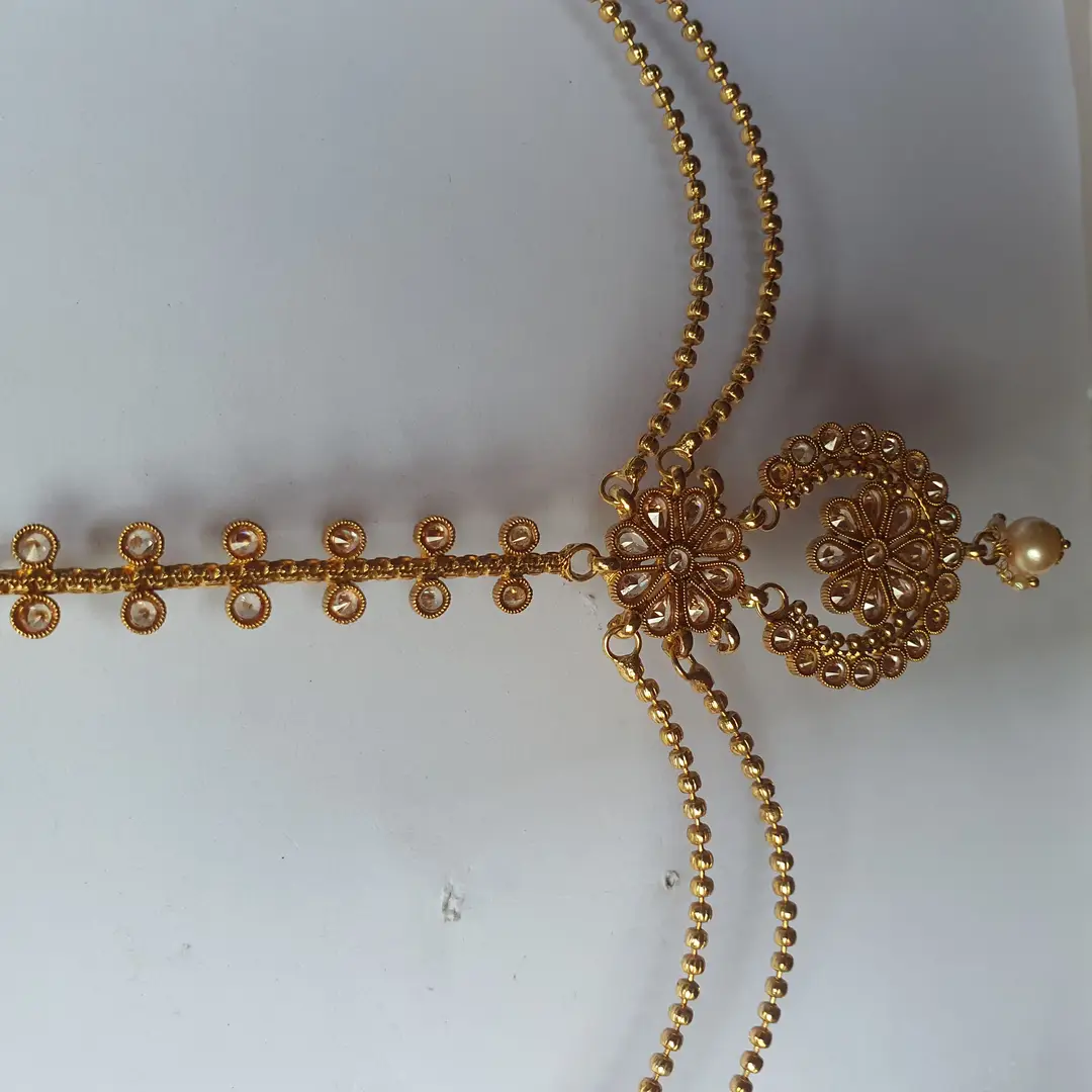 Noratan Design Gold Plated Kundan Matha Patti