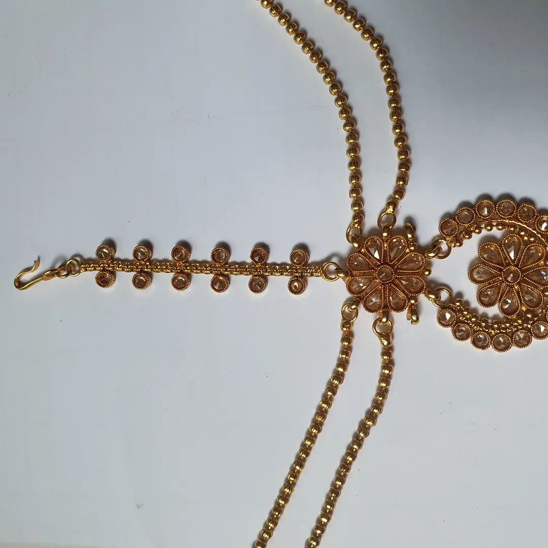 Noratan Design Gold Plated Kundan Matha Patti