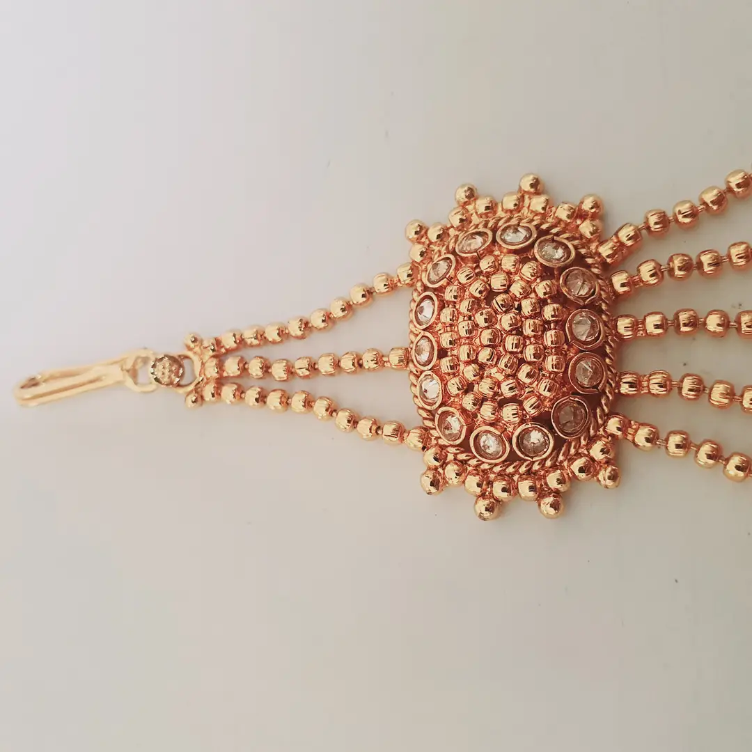 Noratan Design Gold Plated Kundan Jhumar